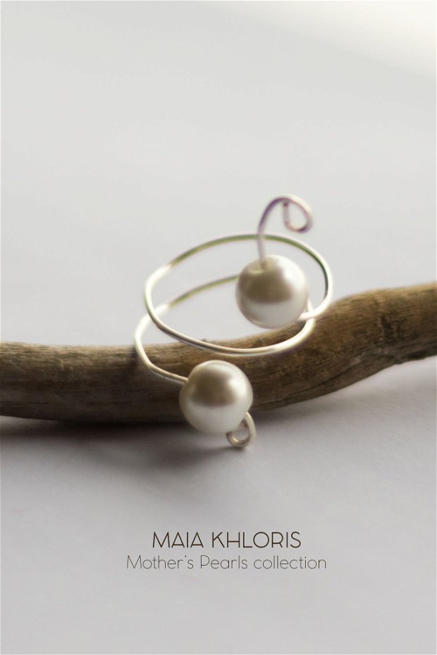 Inel argint, Mother's Pearls collection