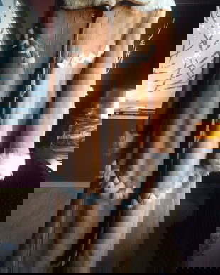 SUPERB COJOC SHEARLING DE LUX MARIME 48