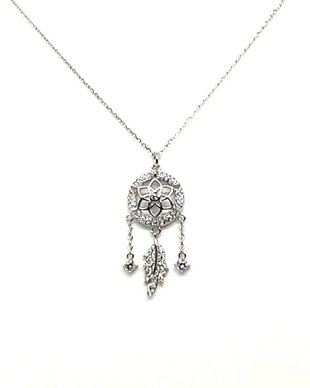 Colier argint Dreamcatcher