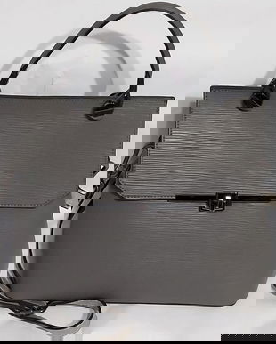 Geanta genuine leather gri