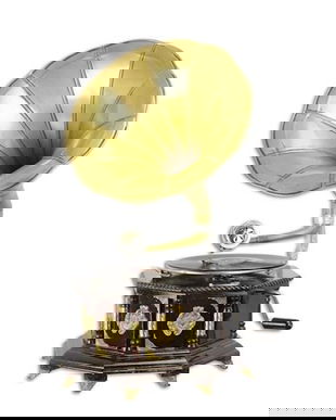 Mareste Gramofon cu incrustatii deosebite