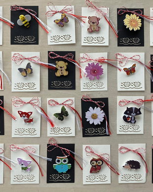 Martisor, brosa lemn