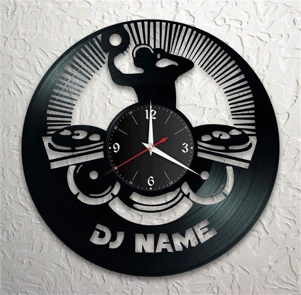 ceas de perete " DJ" (personalizabil)
