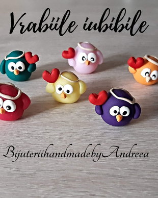 Brosa martisor "Vrabia Iubibila"