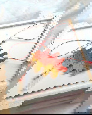 Martisor cu  frunza pictata