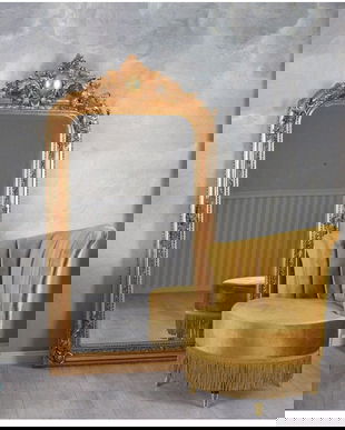 Oglinda baroc din cristal cu rama deosebita cu decoratiuni