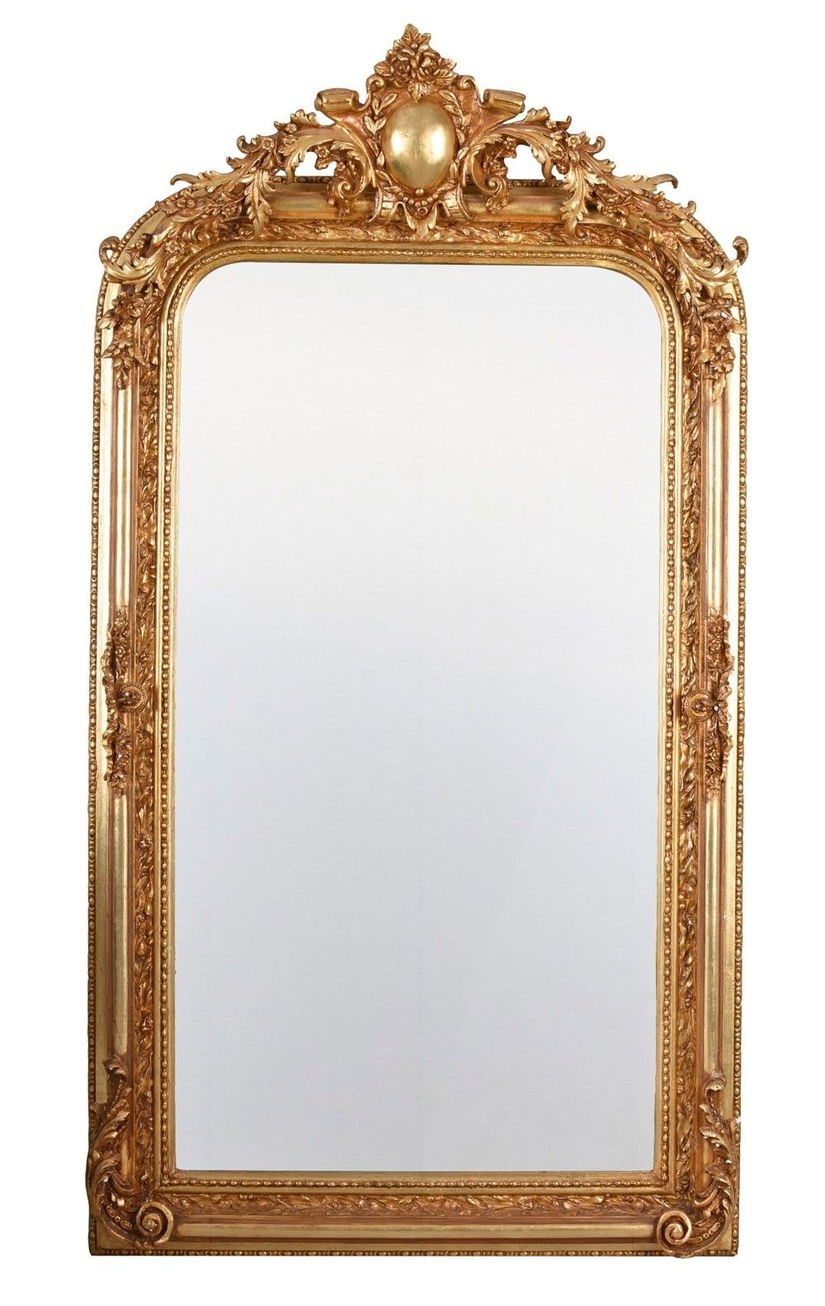 Oglinda baroc din cristal cu rama deosebita cu decoratiuni