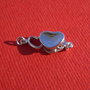 Inchizatoare / link / Charm / pandantiv din argint .925 rodiat aprox 4x7x22 mm (cu anourile)