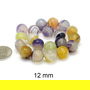 Agate naturale, fatetate, 12 mm, AGT-104