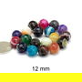 Agate naturale, fatetate, 12 mm, AGT-112