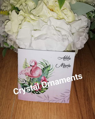 Invitație botez flamingo