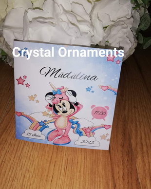 Invitație Minnie unicorn