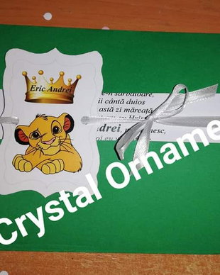 Invitație botez Lion king