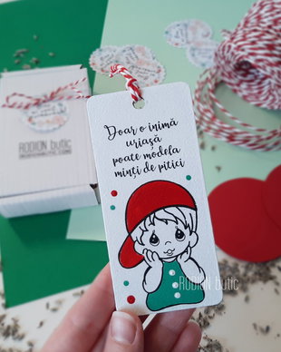 Minisemn de carte educatoare pictat personalizat cu mesaj