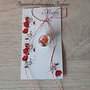 Brosa martisor cabochon sticla 14mm lalele