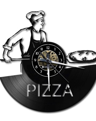 PIZZERIE | Ceas de vinil