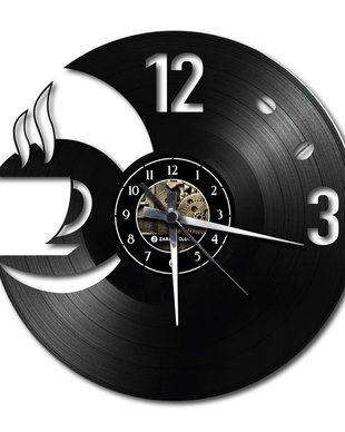 CAFE BAR | Ceas de vinil