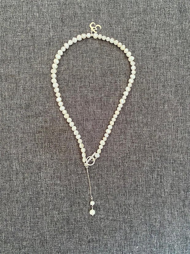 Colier din perle si accesorii din argint
