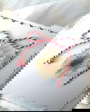 Pandantiv finut din rasina si flori naturale