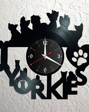 Yorkies- ceas de perete