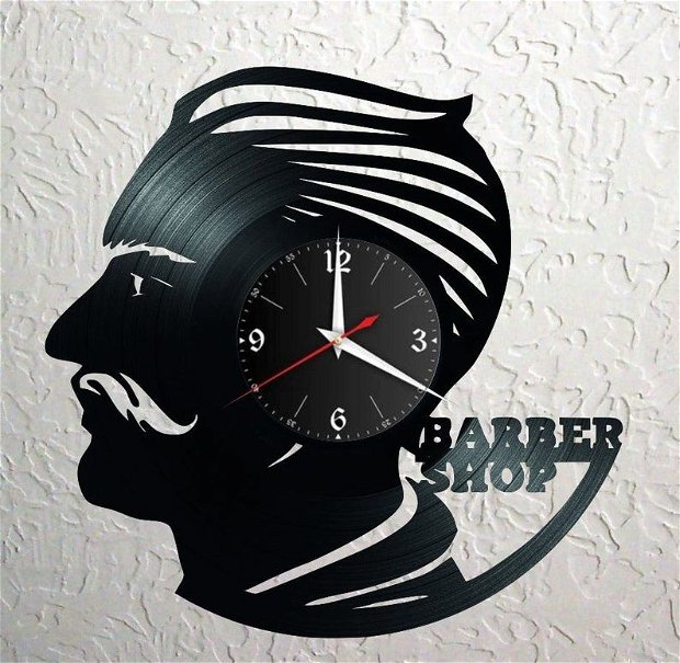 BARBER SHOP- ceas de perete