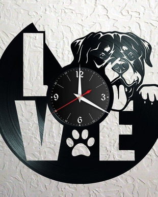 LOVE ROTTWAILER - ceas de perete