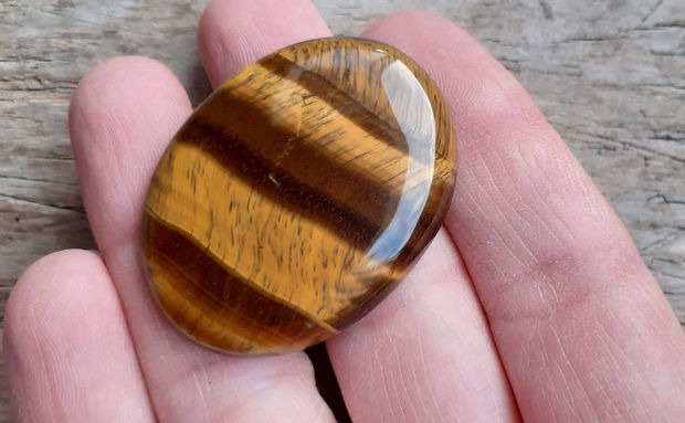 Cabochon ochi de tigru, 42x32 mm