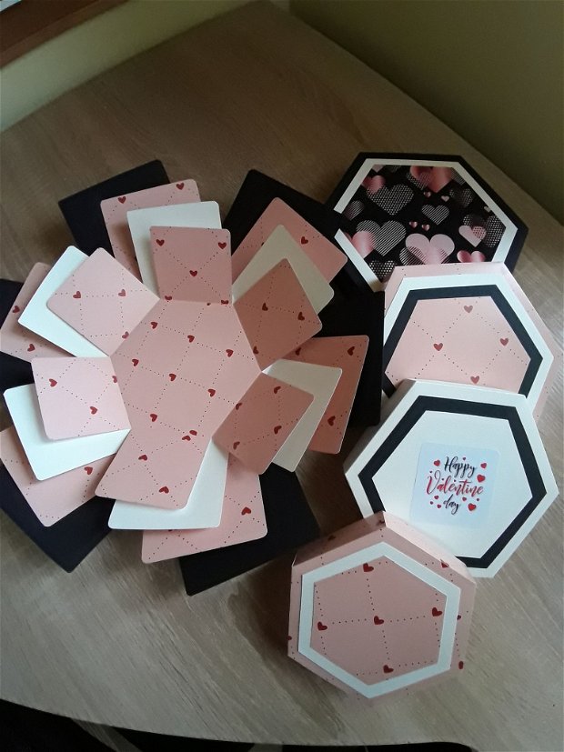 Explosion box cadou personalizat Valentine's day