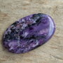 Cabochon charoit, 45x27 mm