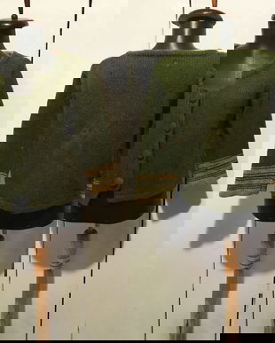 CARDIGAN IRLANDEZ LANA VERDE