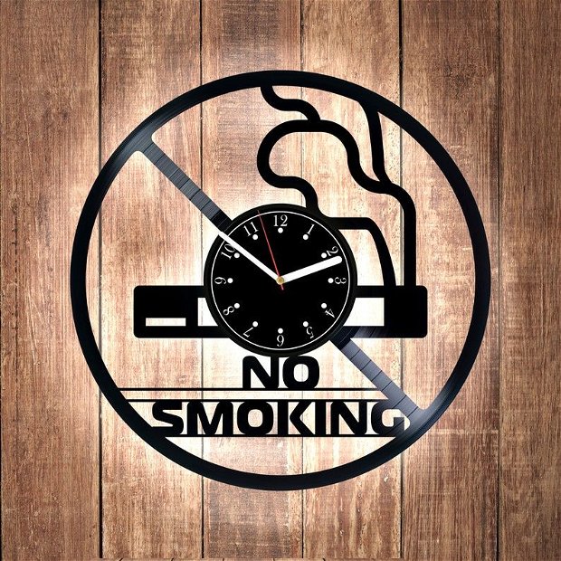 NO SMOKING -ceas de perete