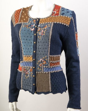 Jacheta multicolor navy bleu
