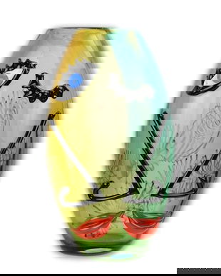 Vaza abstracta din sticla Murano