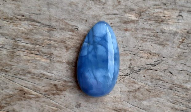 Cabochon opal albastru, 32x18 mm