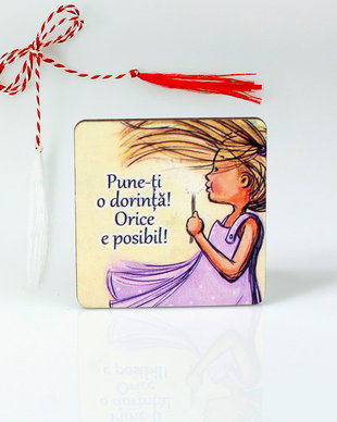 Martisor lemn personalizat - Orice e posibil!
