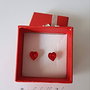 Cercei argint cu pietre swarovski Heart Rivoli Siam