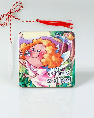 Brosa martisor - Mandra ca o floare