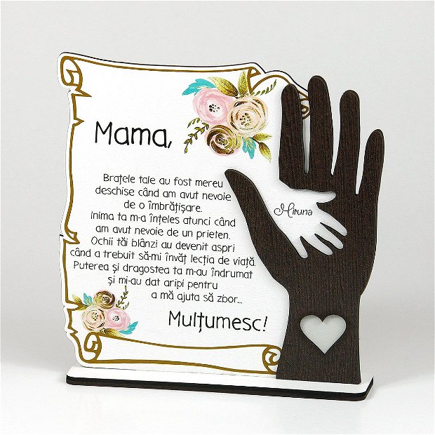 Placheta personalizata - cadou pentru mama