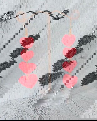 Cercei boho crosetati, Cercei rotunzi, Cercei geometrici, Cercei inimioare, Bijuterii inimioara