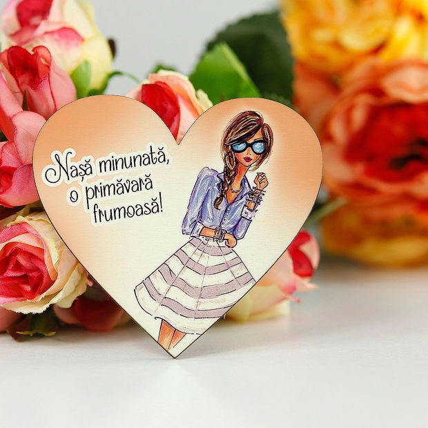 Mesaje De La Nasa Pentru Fina La Nunta Martisor cu magnet pentru nasa, fina | Breslo
