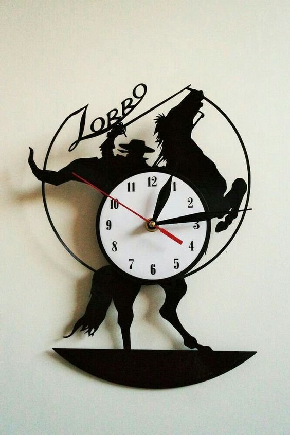 ceas de perete " Zorro"