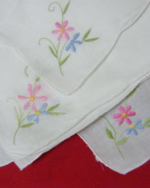 Set 6 servete brodate 40cm