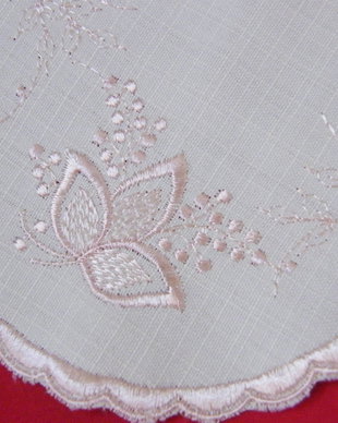 Nou mileu broderie roz