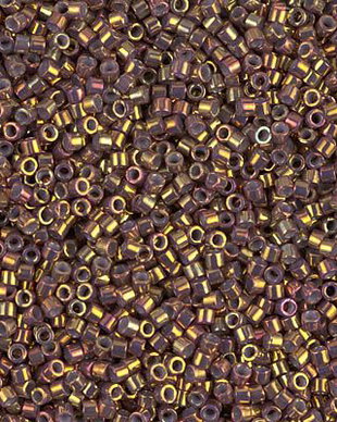 Margele Delica, 11/0, Metallic Earth Batik Luster - 1010