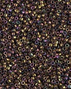Margele Delica, 11/0, Metallic Lt Bronze Iris - 0023