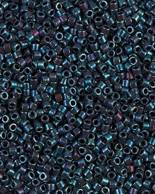 Margele Delica, 11/0, Metallic Blue Iris - 0025