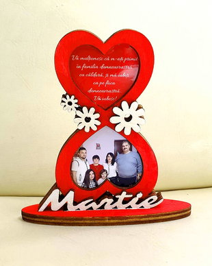 Cadou personalizat 8 Martie - mesaj si poze