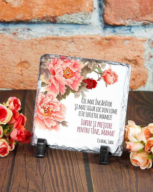 Cadou pentru mama / Ardezie personalizata