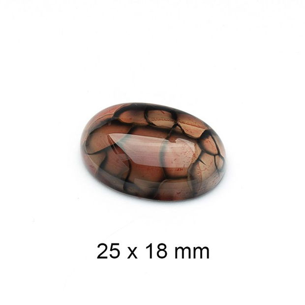 Cabochon Agat, 25 x 18 mm, A-878