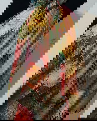 Esarfa matase naturala  cu două fete diferite cod 16